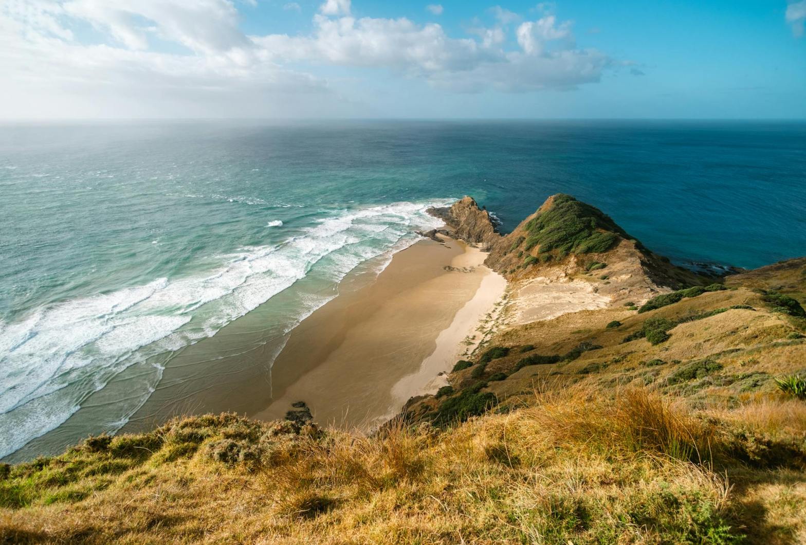 hill over beach on sea coast